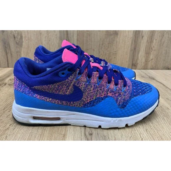 Nike Women Air Max 1 Ultra Flyknit Running Shoes Photo Blue Rose Blast Size 7.5 - Picture 2 of 16
